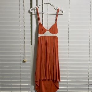 RVCA high-low open back dress